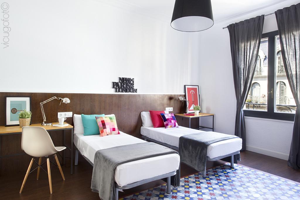 Apartemen 185 m² dengan 8 kamar tidur dan 4 kamar mandi pribadi di Eixample Barcelona Ruang foto